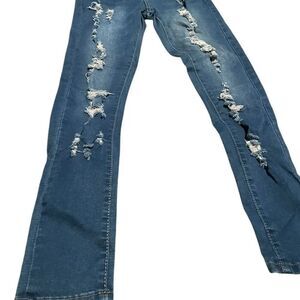 Vince Blue Co size 3 Distressed Blue Jeans excellent condition